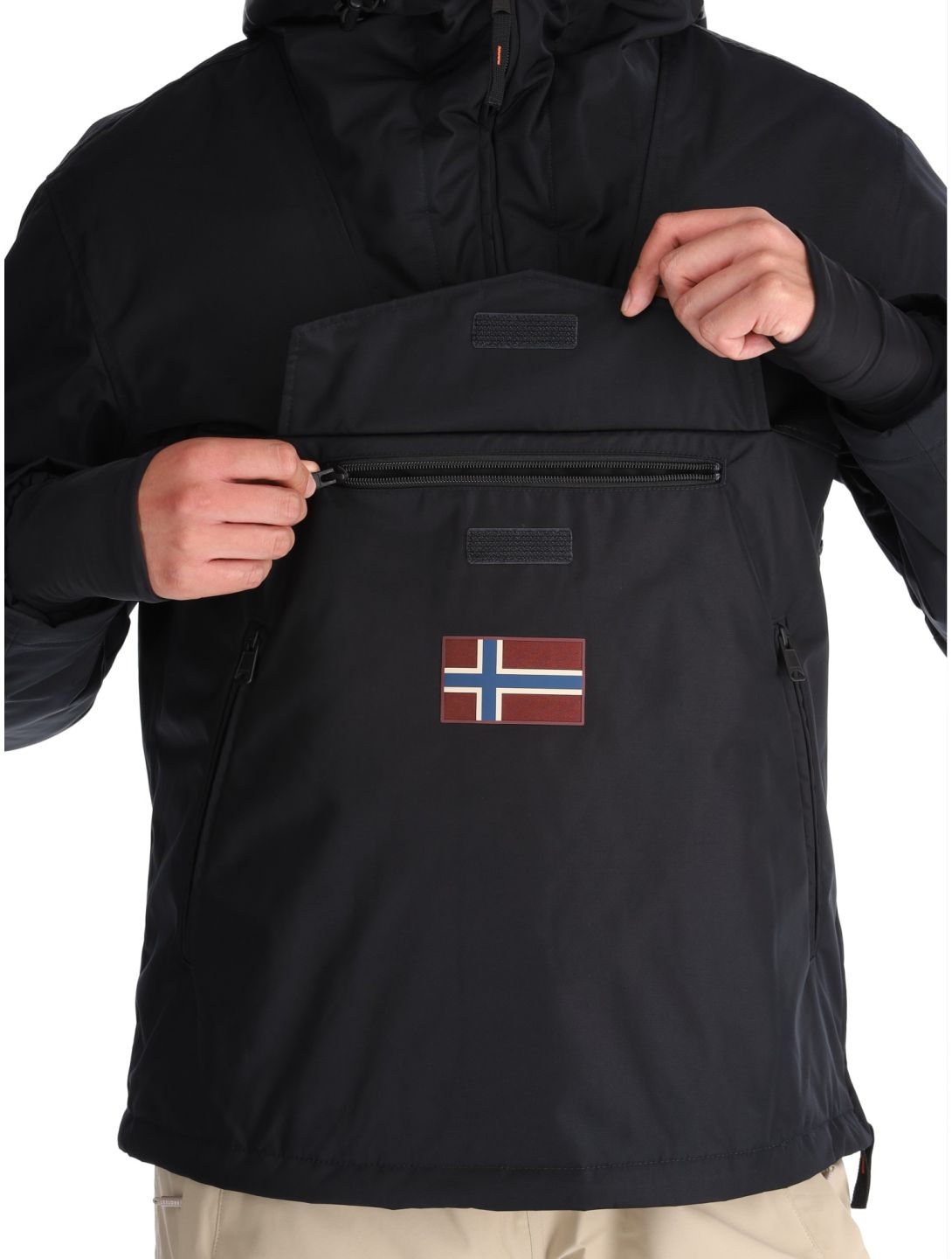 Napapijri, Rainforest Next winter anorak heren Black zwart 