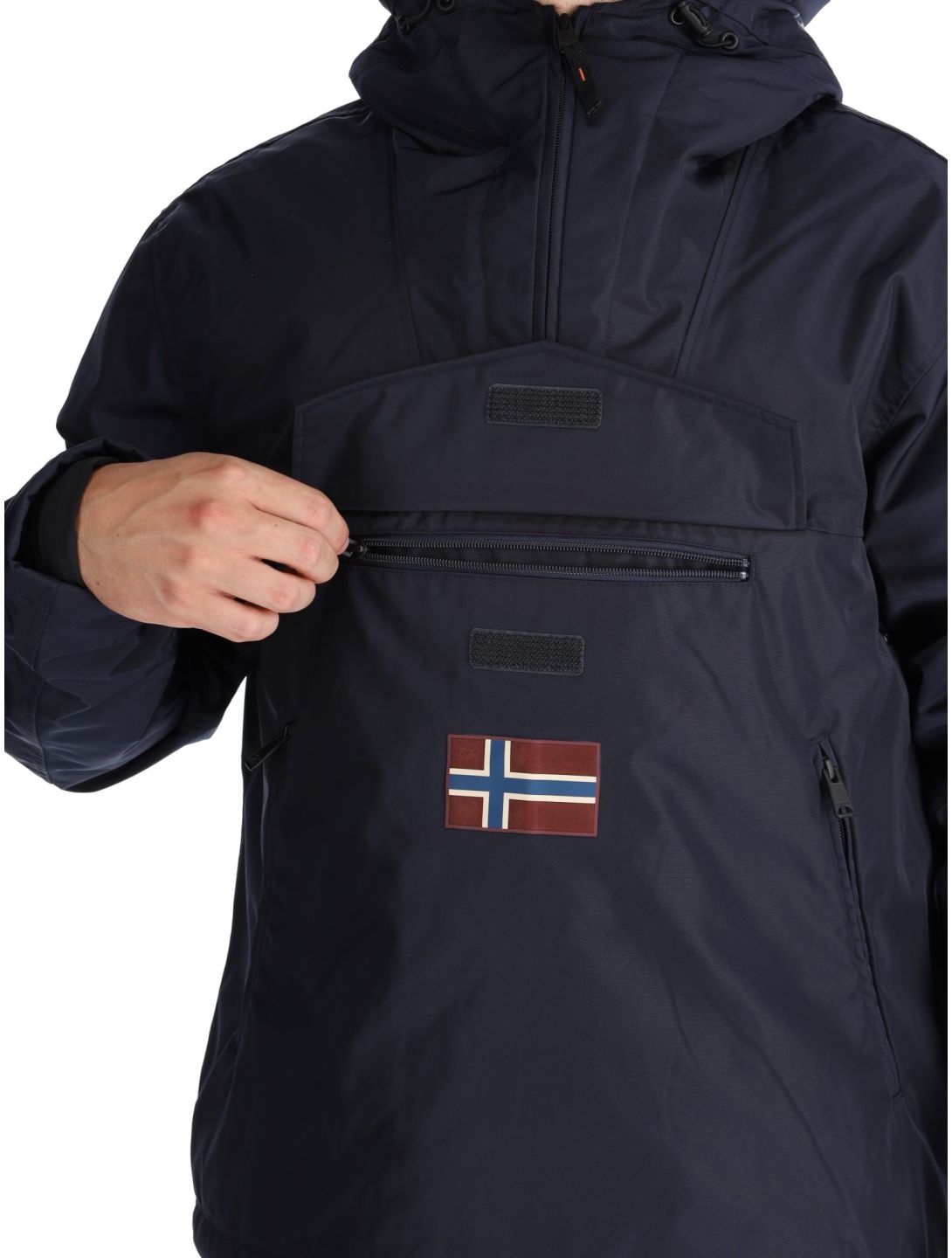 Napapijri, Rainforest Next winter anorak heren Blue Marine blauw 