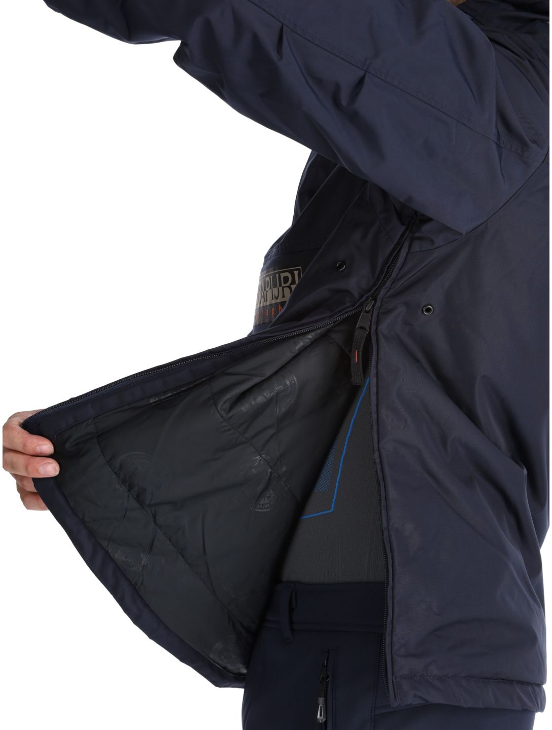 Napapijri, Rainforest Next winter anorak heren Blue Marine blauw 