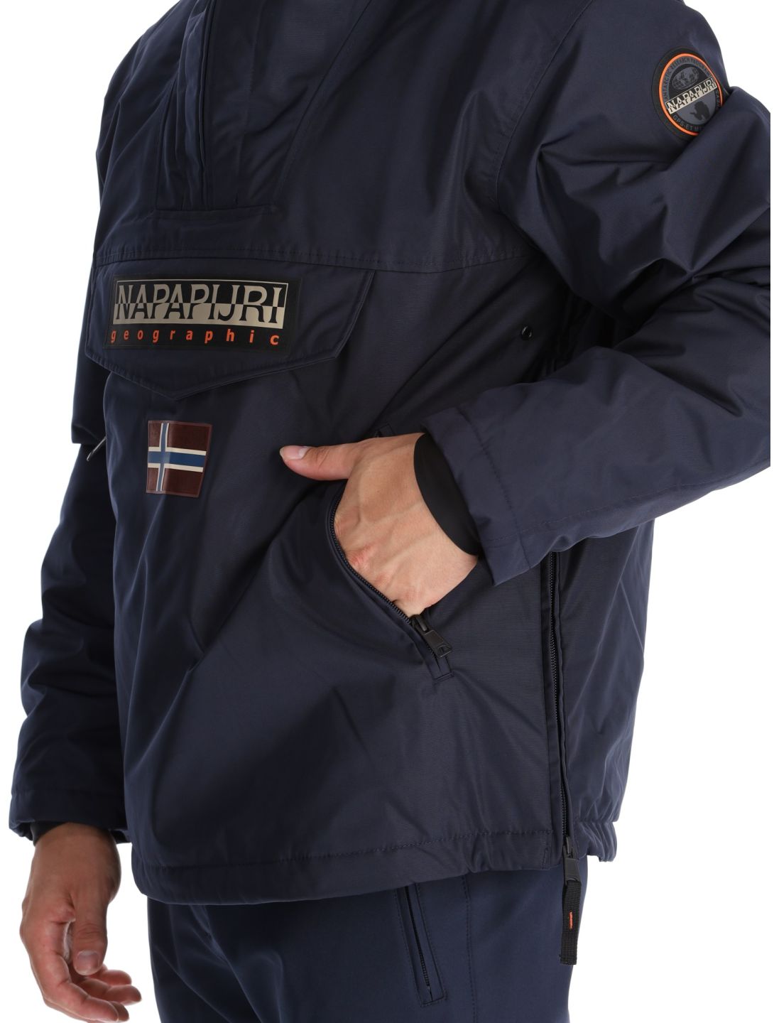 Napapijri, Rainforest Next winter anorak heren Blue Marine blauw 