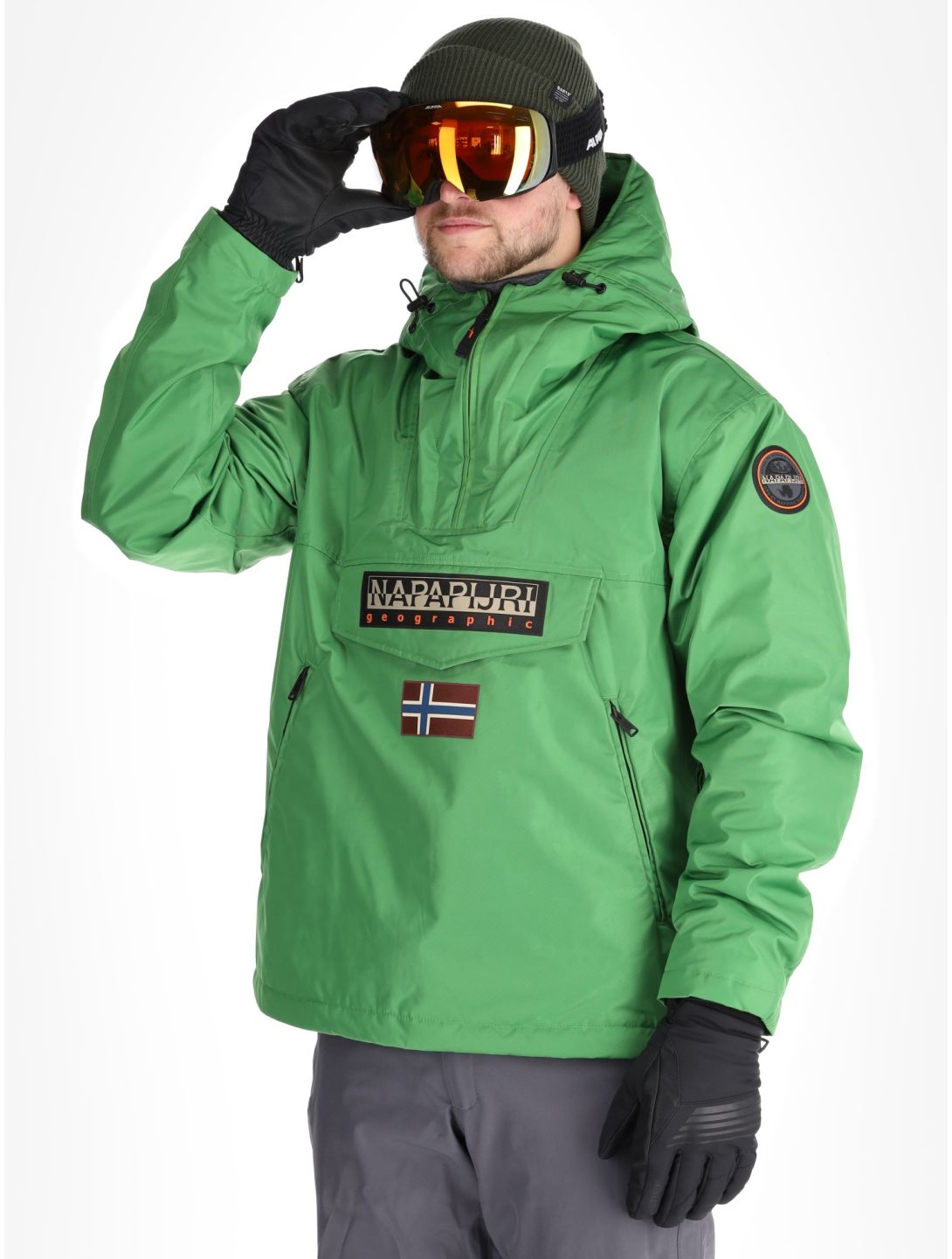 Napapijri, Rainforest Next winter anorak heren Kelly Green groen 