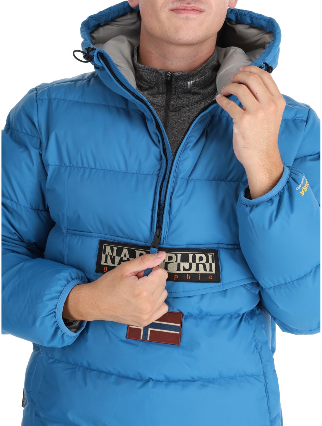 Napapijri, Rainforest Op Winter Puffer winter anorak heren Blue Sapphire blauw 