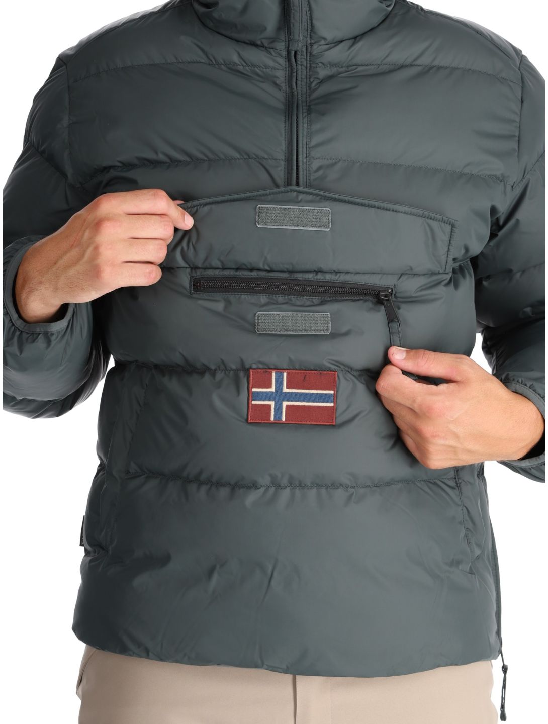 Napapijri, Rainforest Op Winter Puffer winter anorak heren Green Urban 