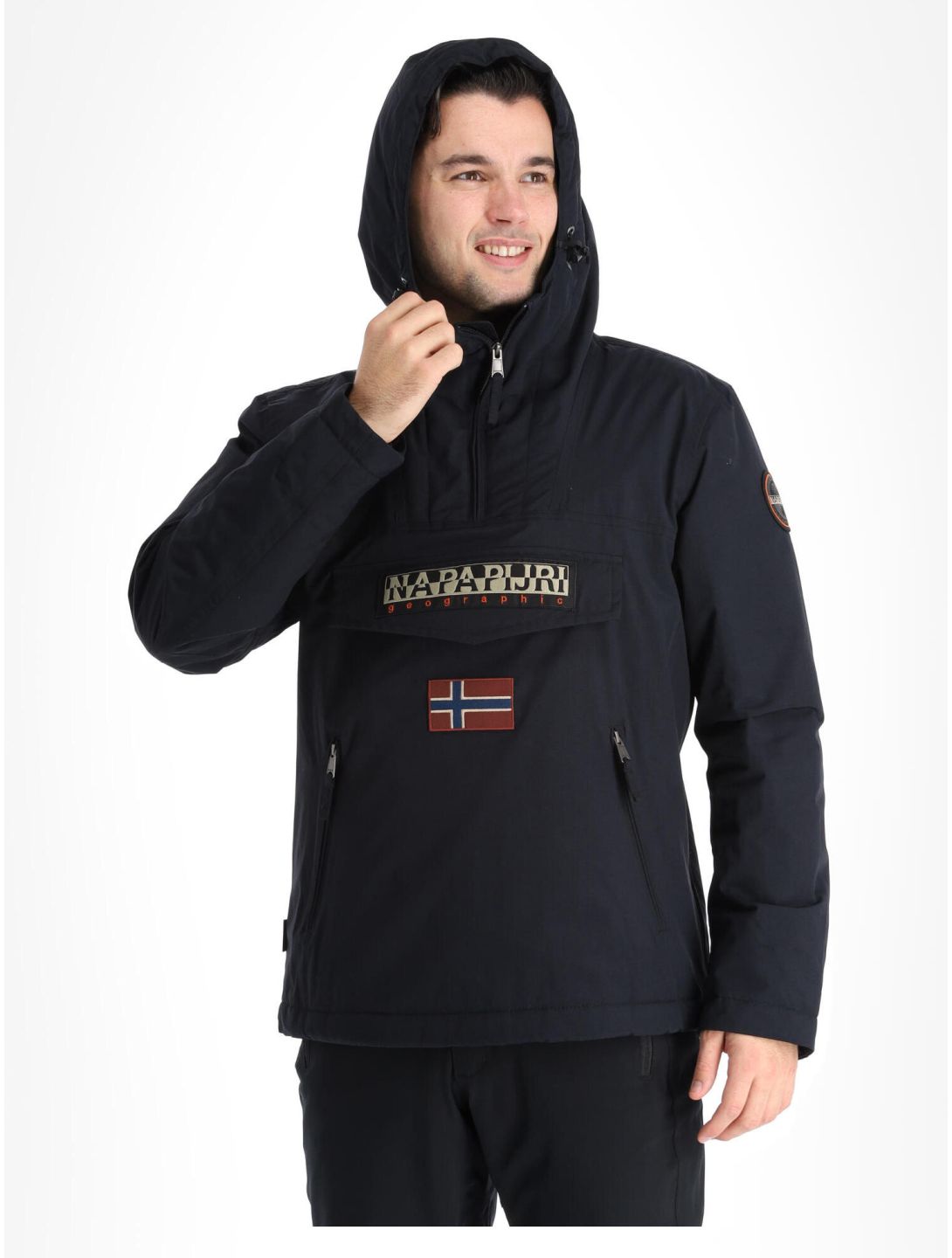 Napapijri, Rainforest Pocket 2 winter anorak heren Black 041 zwart 