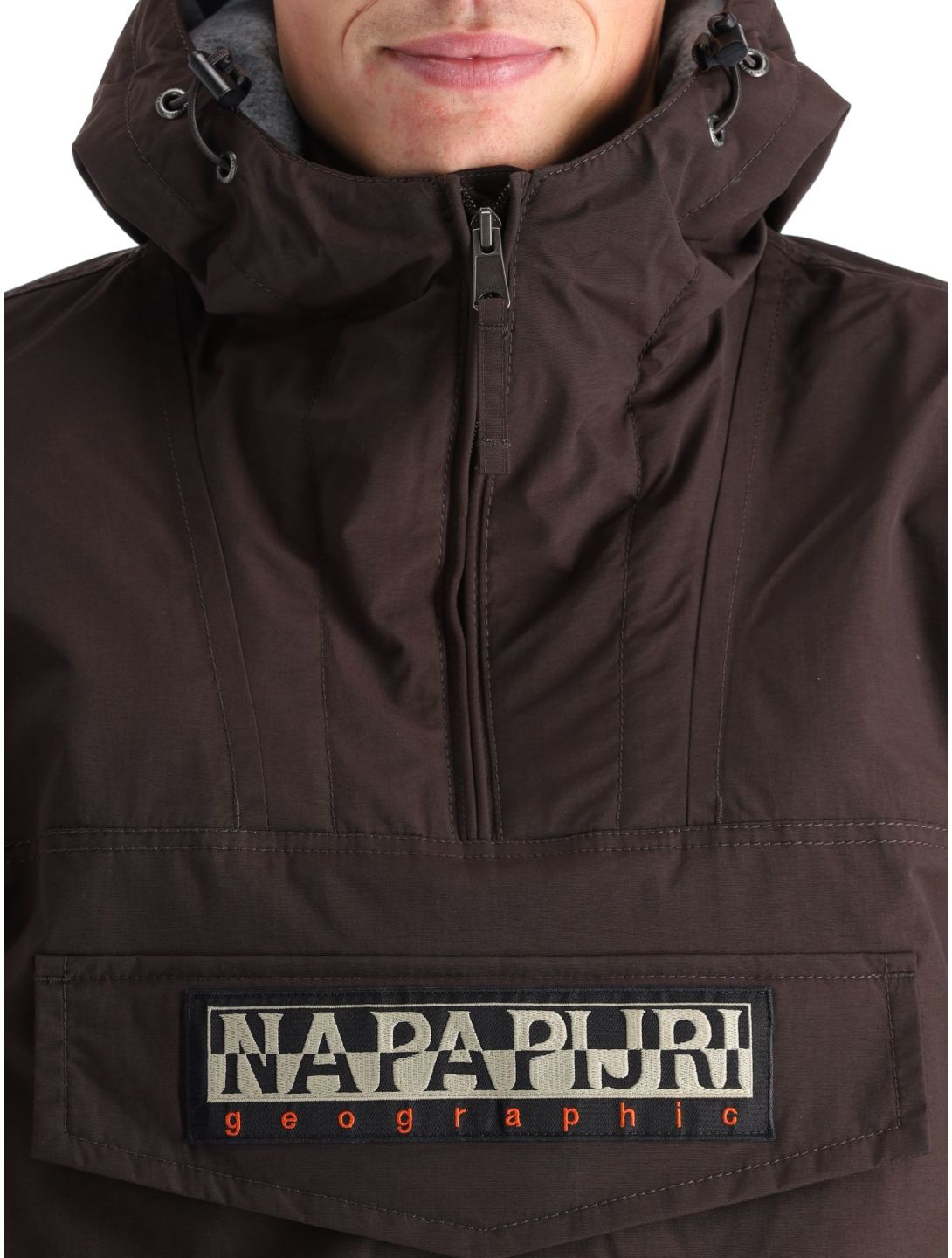 Napapijri, Rainforest Winter 3 winter anorak heren Brown Ebony grijs 