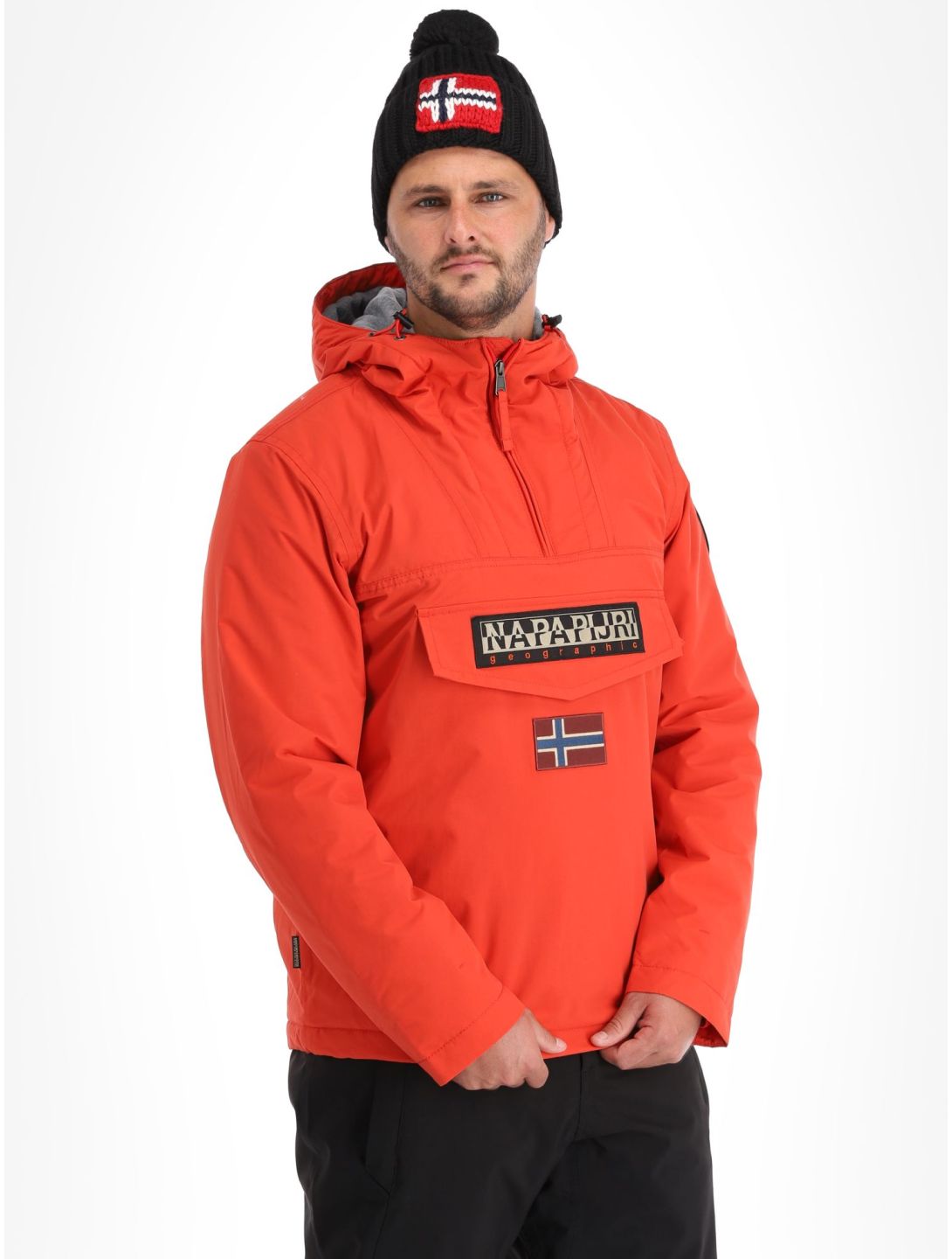 Napapijri, Rainforest Winter 3 winter anorak heren Red Poppy rood 