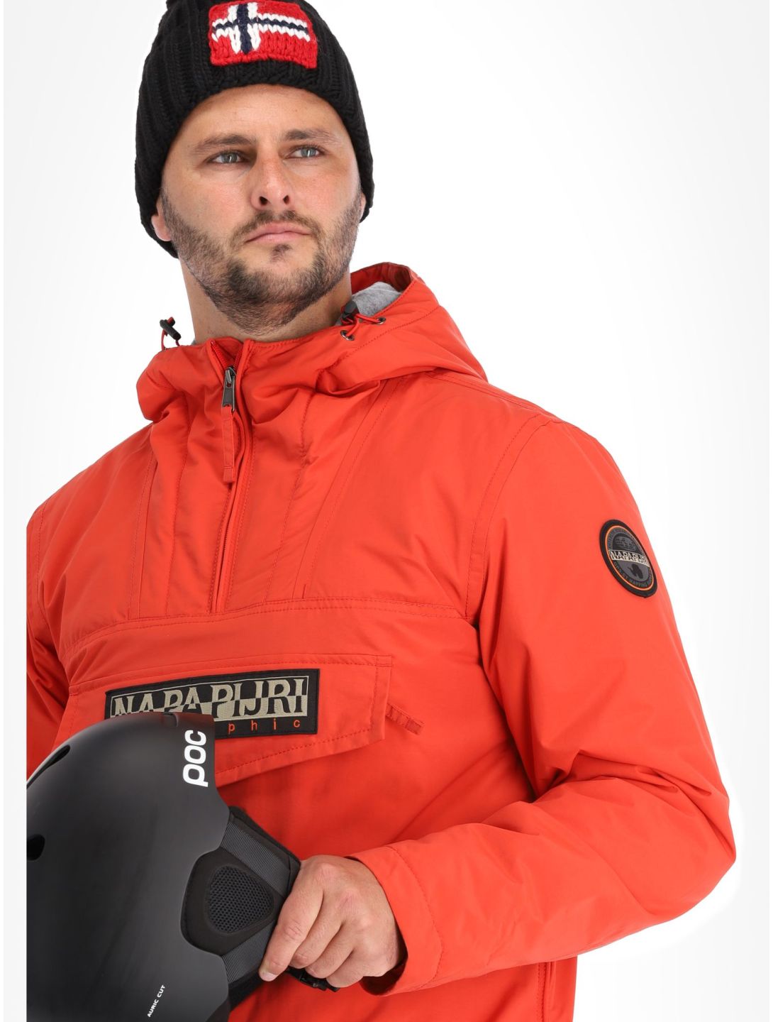 Napapijri, Rainforest Winter 3 winter anorak heren Red Poppy rood 