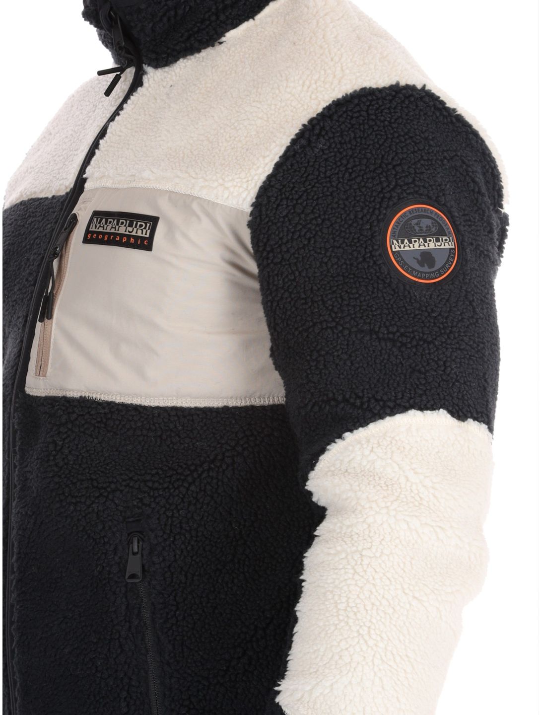 Napapijri, Yupik FZ 3 vest heren Black Natural Beige beige, zwart 