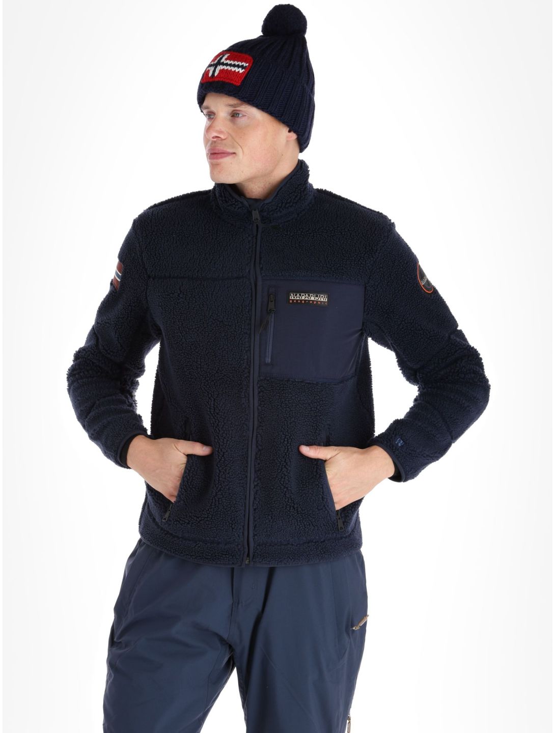 Napapijri, Yupik FZ 3 vest heren Blue Marine blauw 