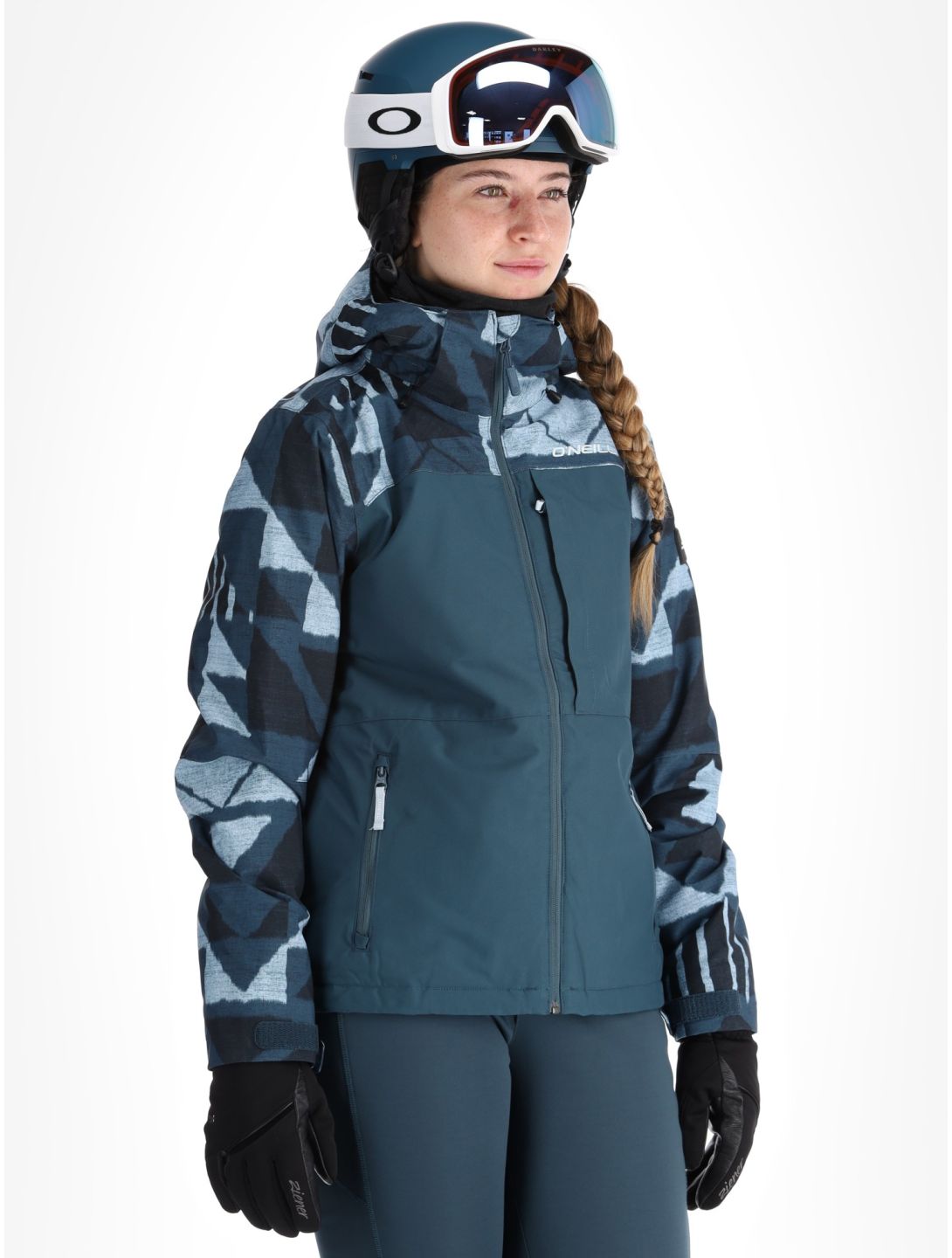 O'Neill, Aplite Plus ski-jas dames Blue Triangle Ikat blauw 