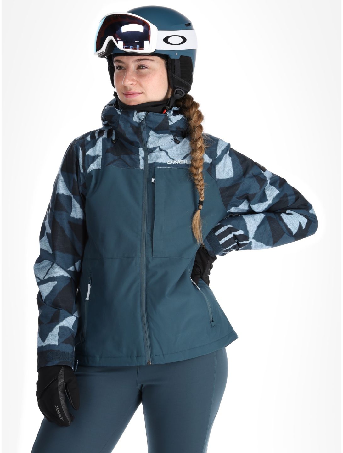 O'Neill, Aplite Plus ski-jas dames Blue Triangle Ikat blauw 