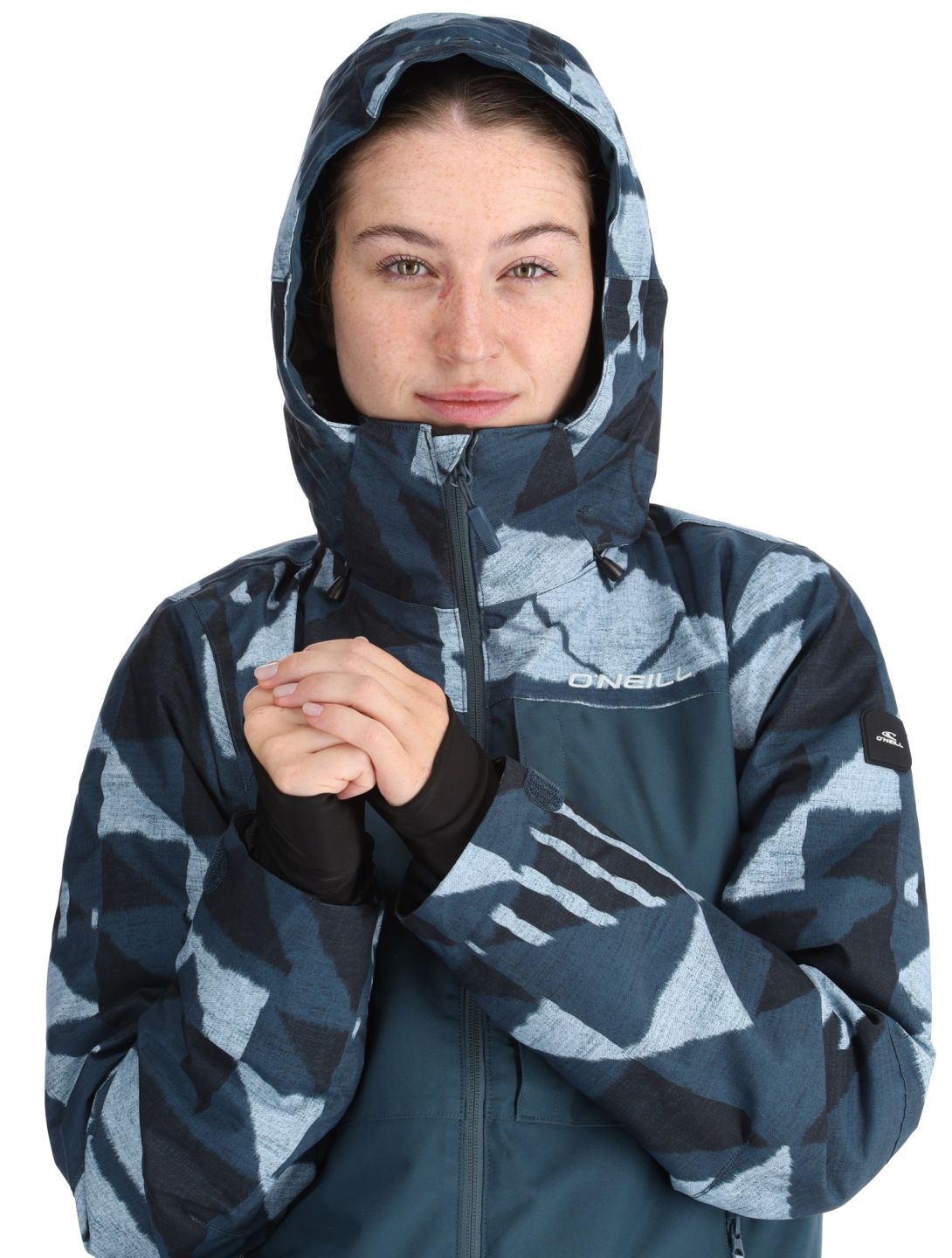 O'Neill, Aplite Plus ski-jas dames Blue Triangle Ikat blauw 