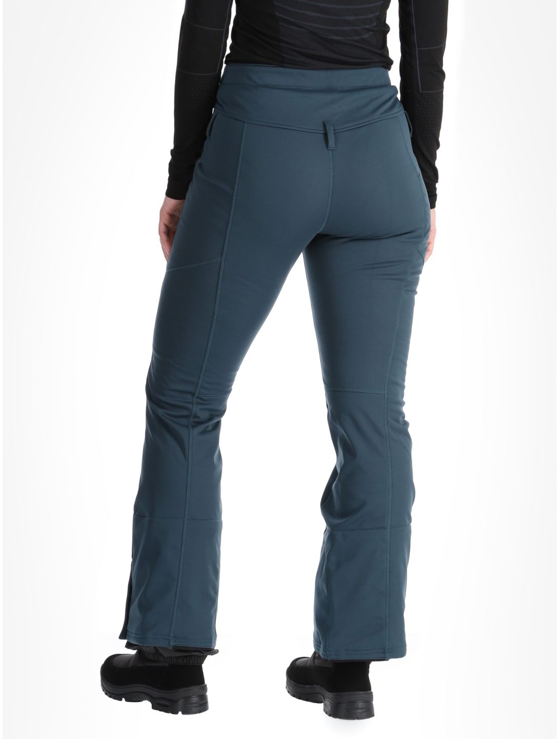 O'Neill, Blessed Softshell Hybrid Skinny softshell skibroek dames Alma Steel blauw 