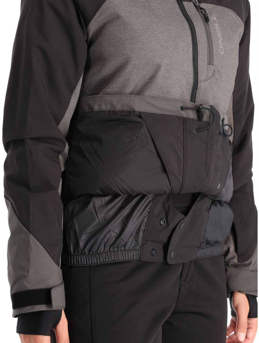 O'Neill, Carbonite ski-jas dames Black Out Colour Block bruin, grijs, zwart 