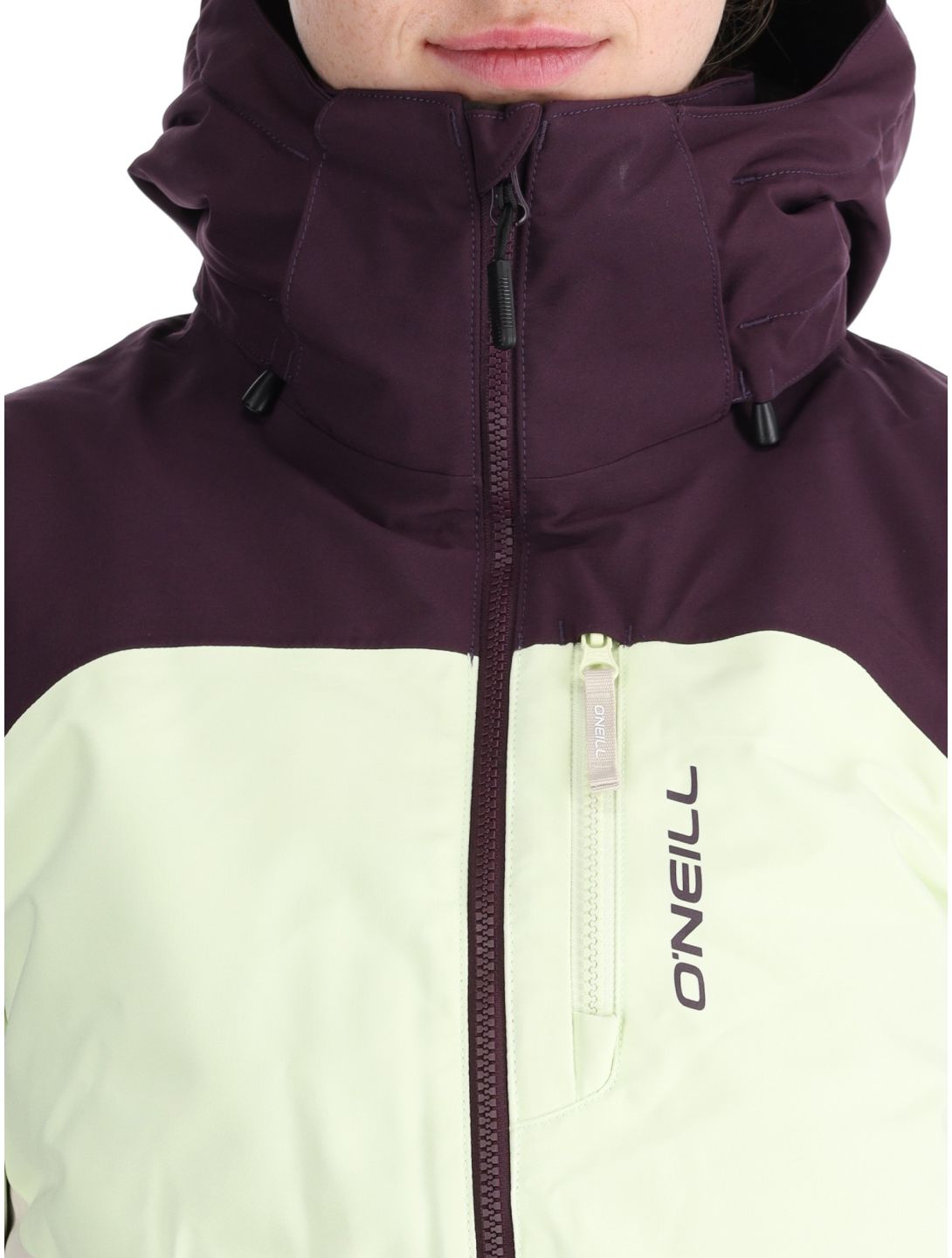 O'Neill, Carbonite Snow ski-jas dames Aubergine Colour Block paars, wit 