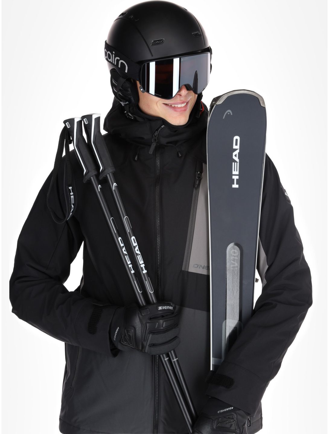 O'Neill, Hammer Block Snow ski-jas heren Black Out Colour Block grijs, zwart 