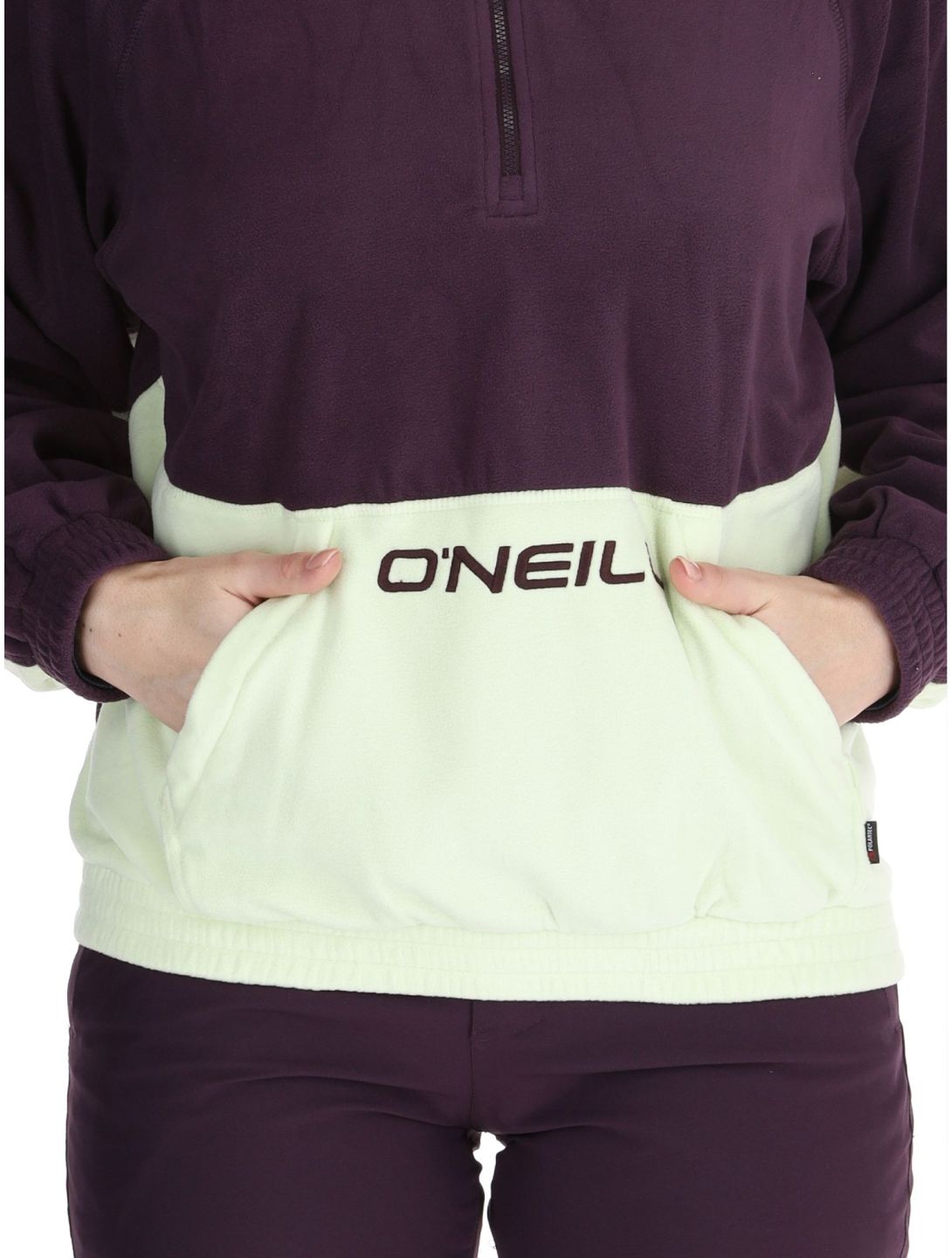 O'Neill, O'riginals Polartec 100HZ trui dames Aubergine Colour Block beige, paars 