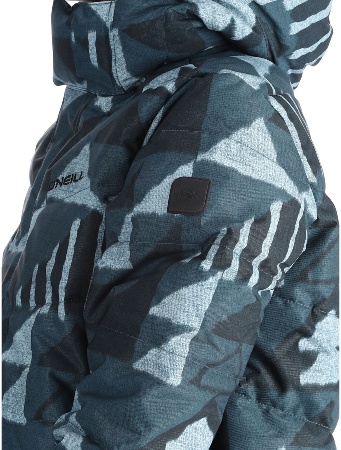 O'Neill, Z.E.N. Puffer Hybrid ski-jas dames Blue Triangle Ikat blauw 