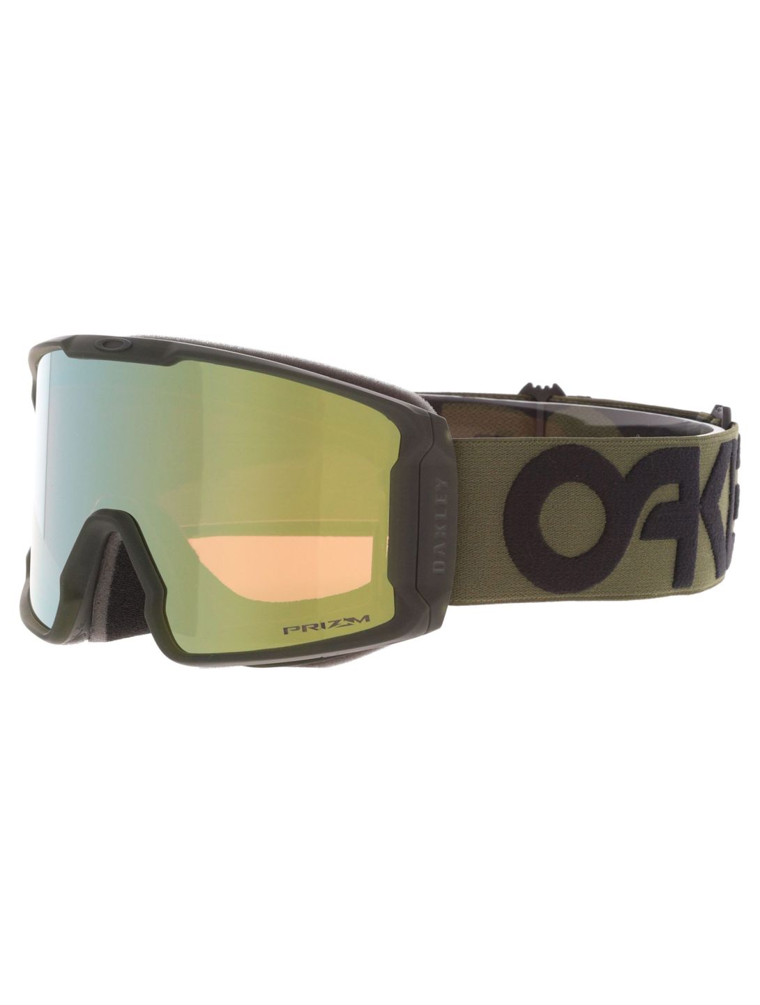 Oakley, Line Miner L skibril unisex Matte B1B New Dark Brush - Prizm Sage Gold Iridium bruin 