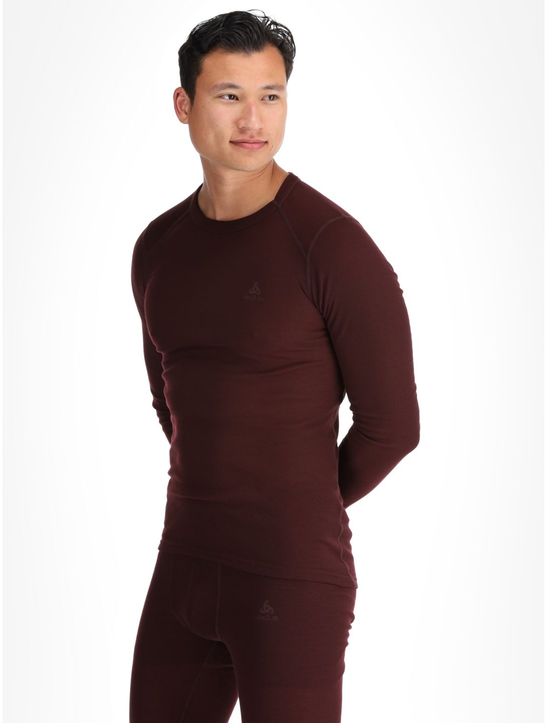 Odlo, Active Warm Eco thermoshirt heren Fudge paars 