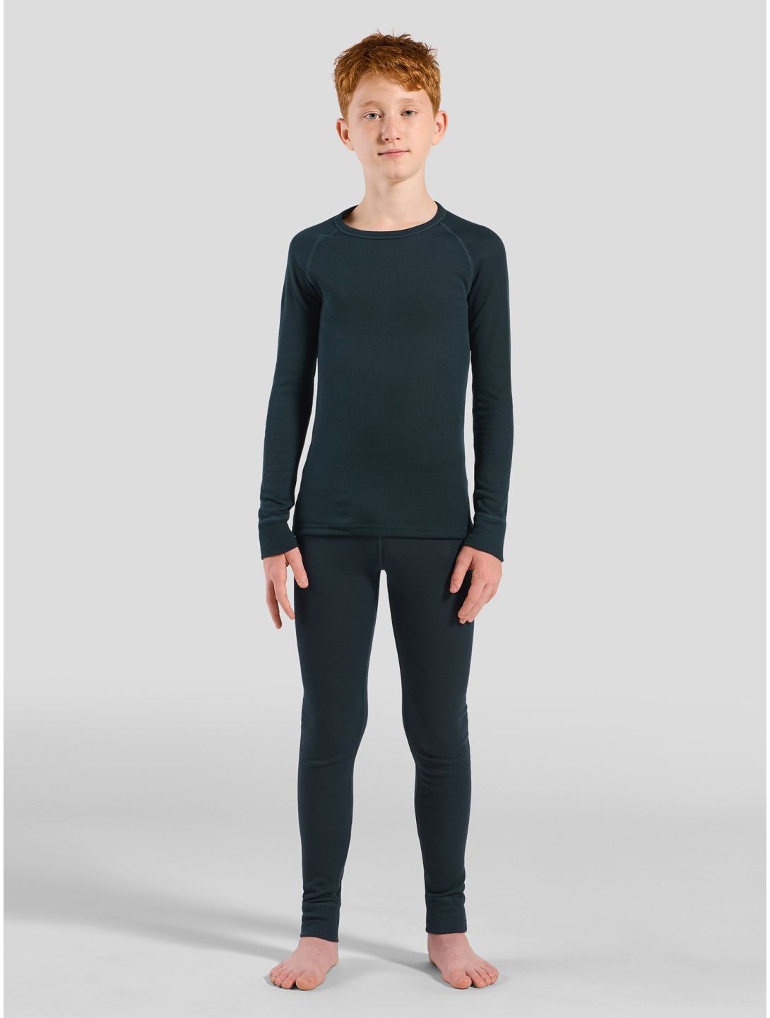 Odlo, Active Warm Eco thermoshirt kinderen Dark Sapphire blauw 