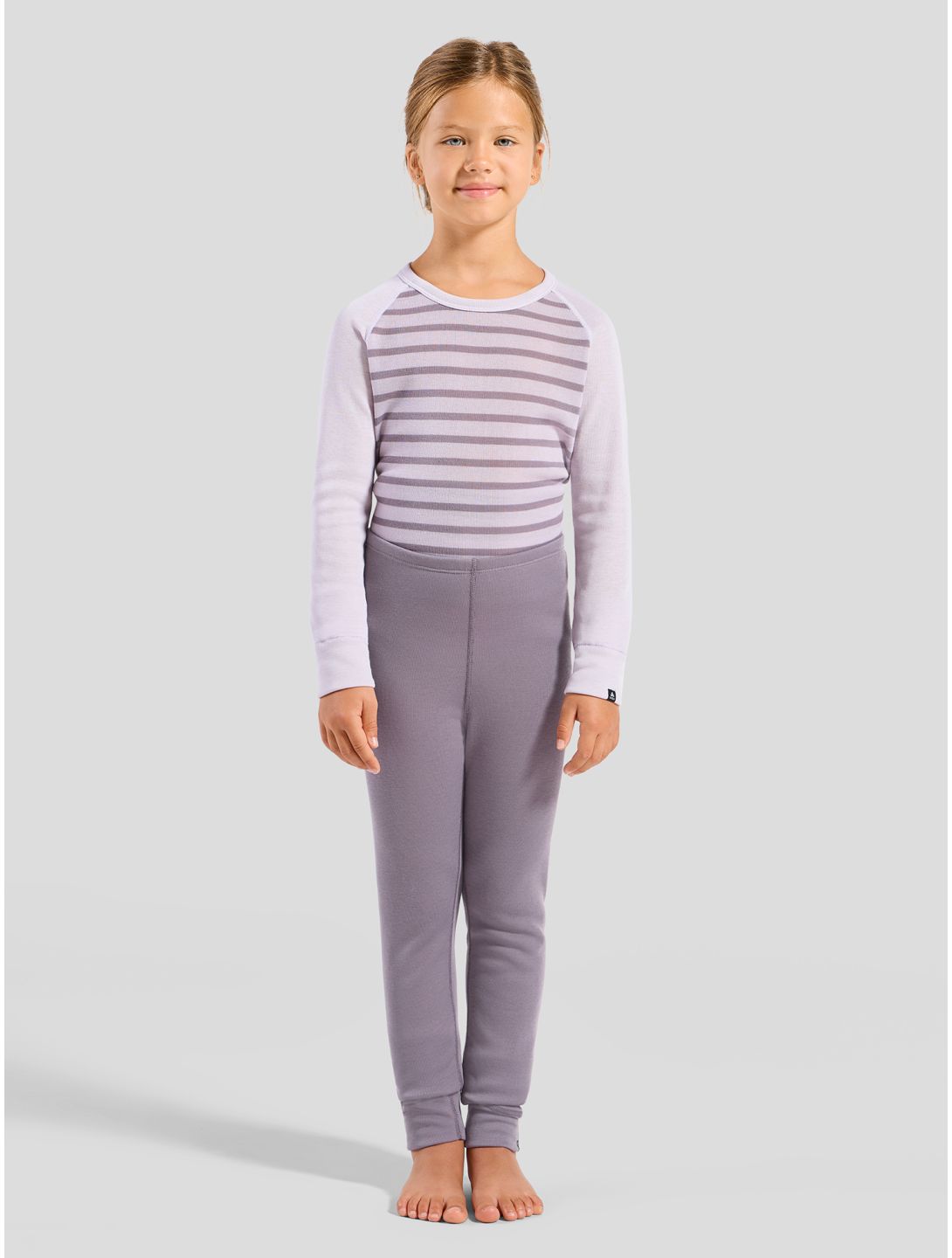 Odlo, Active Warm Eco thermobroek kinderen Gray Ridge grijs 