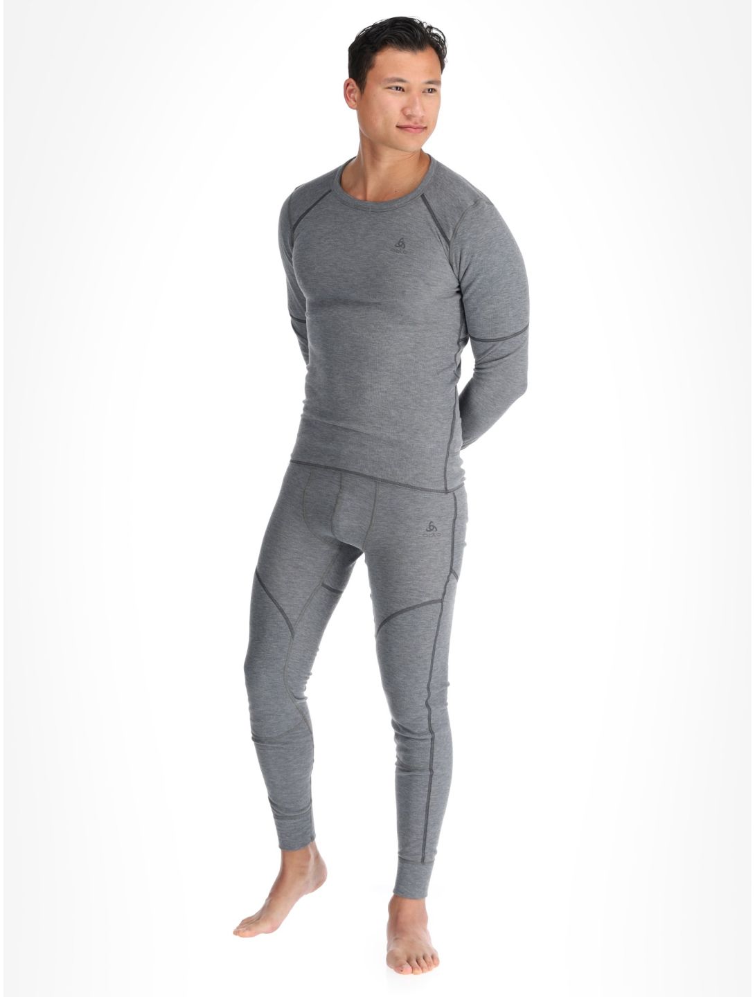 Odlo, Active X-Warm Eco thermoshirt heren Odlo Steel Grey Melange grijs 