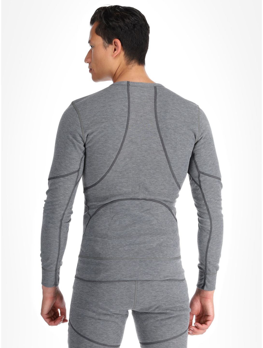 Odlo, Active X-Warm Eco thermoshirt heren Odlo Steel Grey Melange grijs 