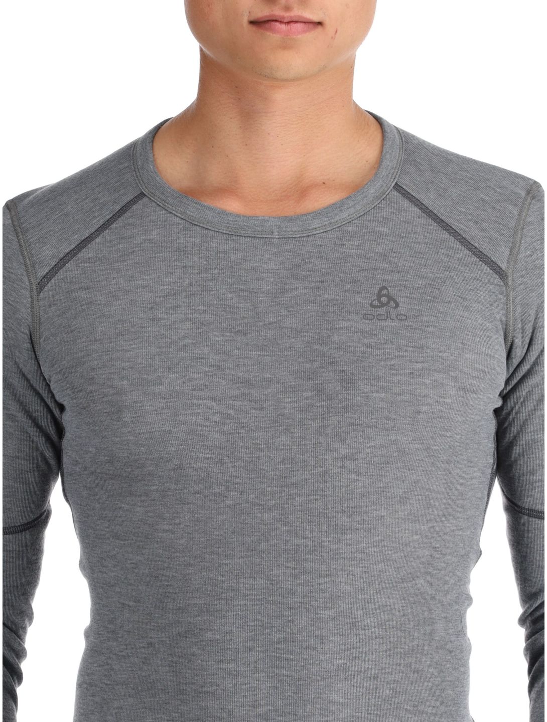 Odlo, Active X-Warm Eco thermoshirt heren Odlo Steel Grey Melange grijs 