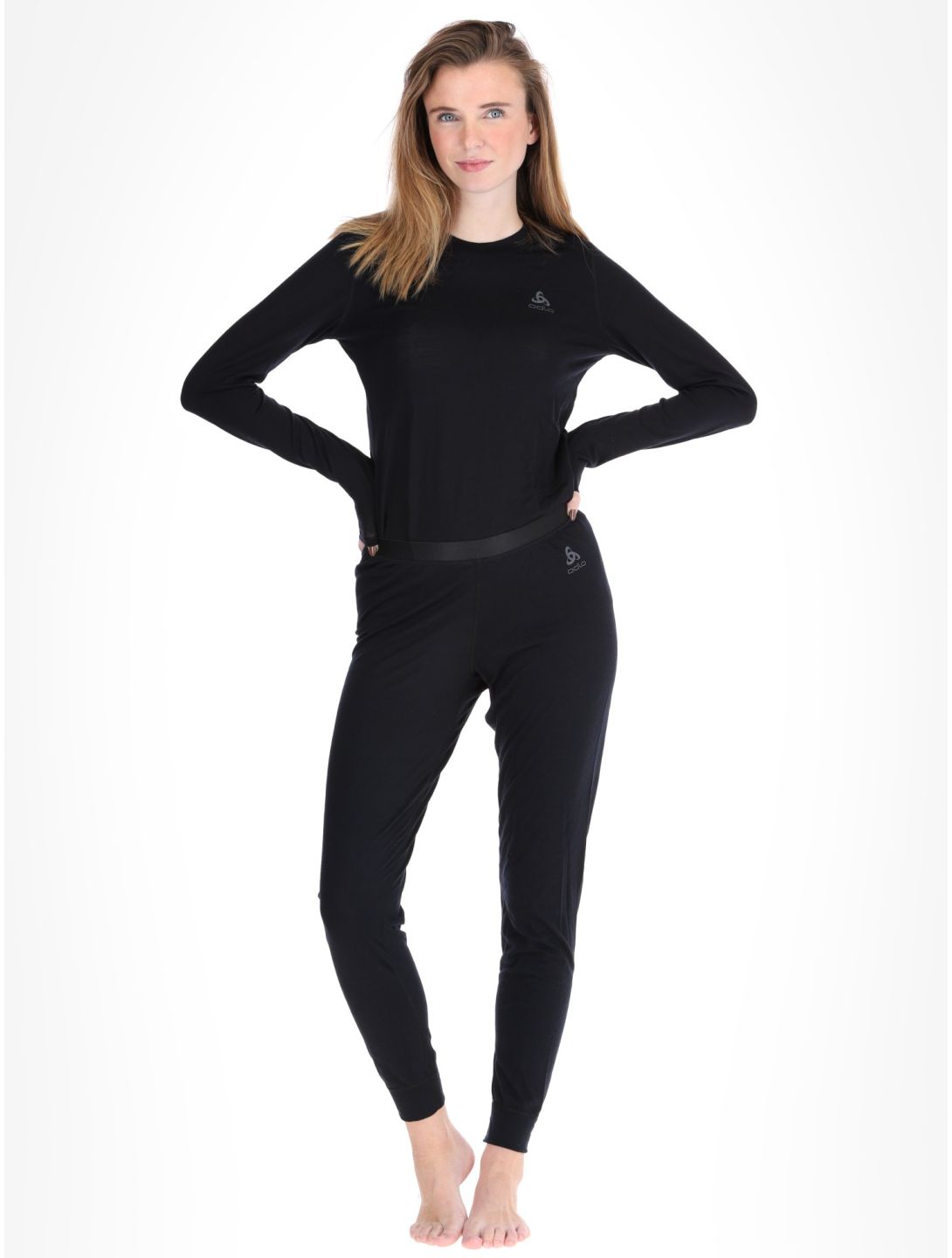 Odlo, Merino 160 thermobroek dames Black zwart 