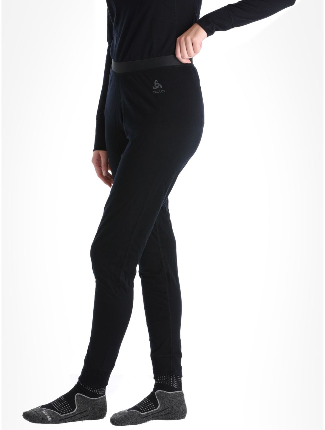 Odlo, Merino 200 thermobroek dames Black zwart 