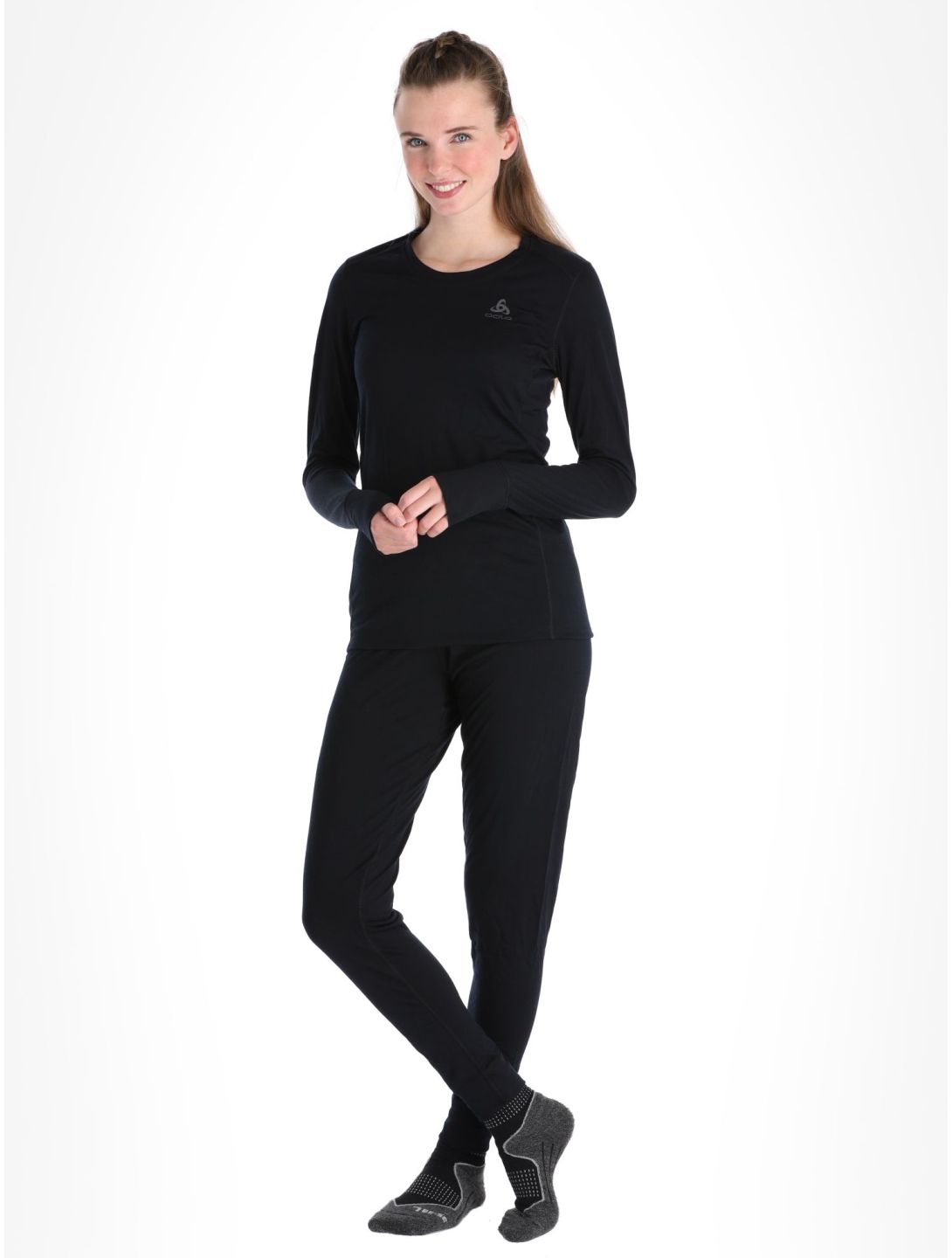 Odlo, Merino 200 thermoshirt dames Black zwart 