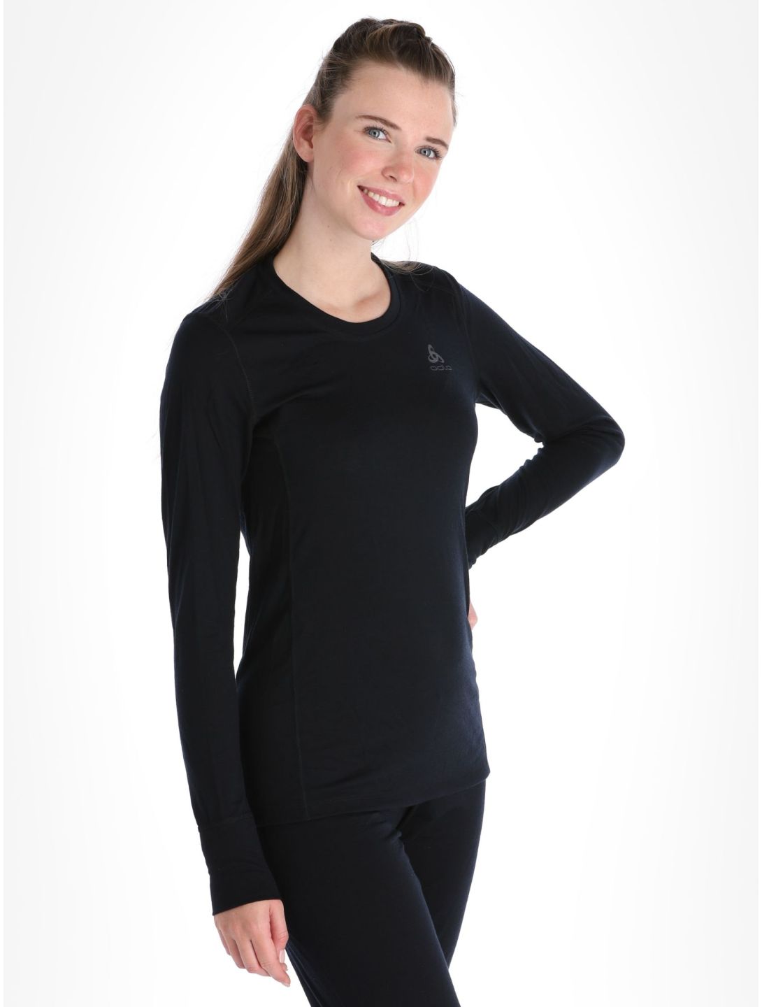 Odlo, Merino 200 thermoshirt dames Black zwart 