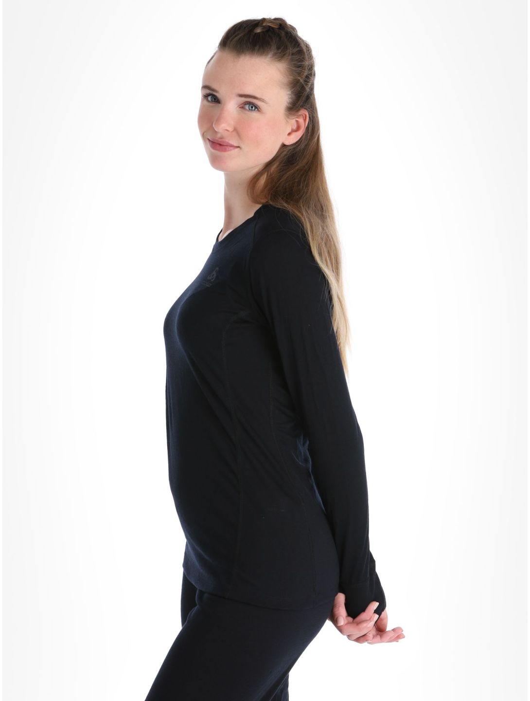 Odlo, Merino 200 thermoshirt dames Black zwart 