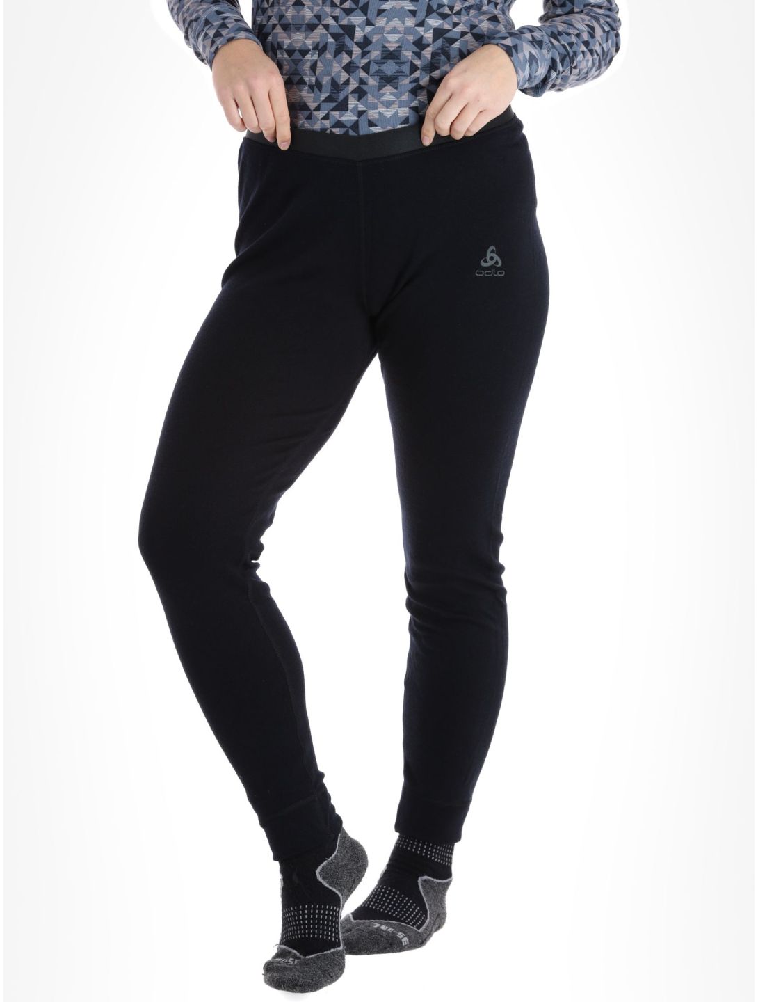 Odlo, Merino 260 thermobroek dames Black zwart 