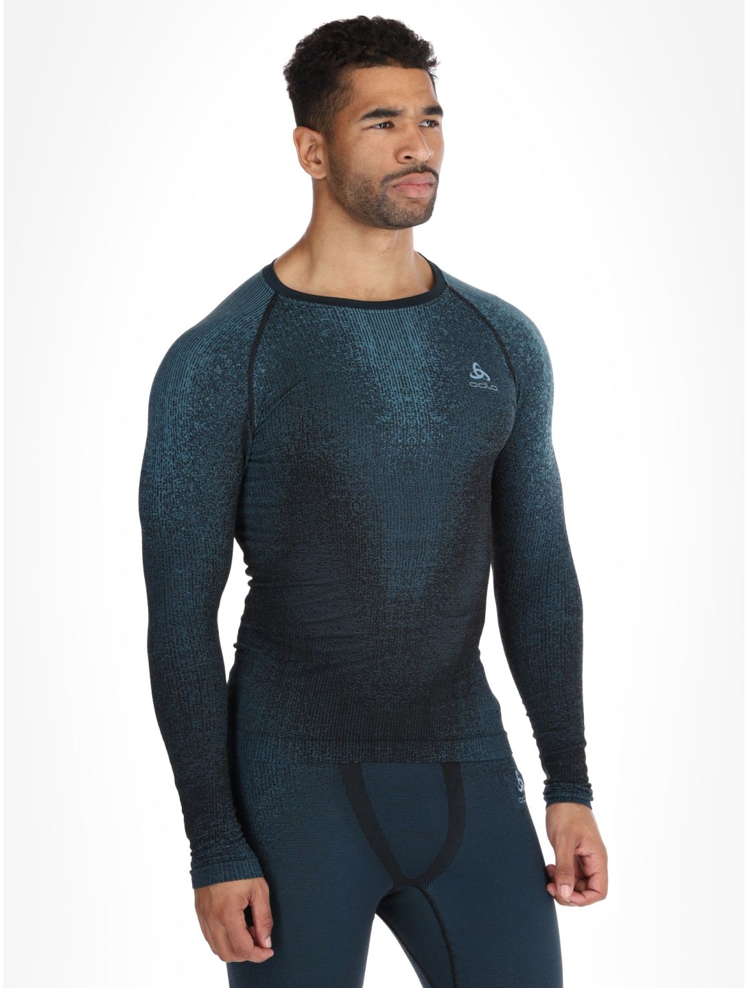 Odlo, Perfomance Eco thermoshirt heren Provincial Blue blauw 