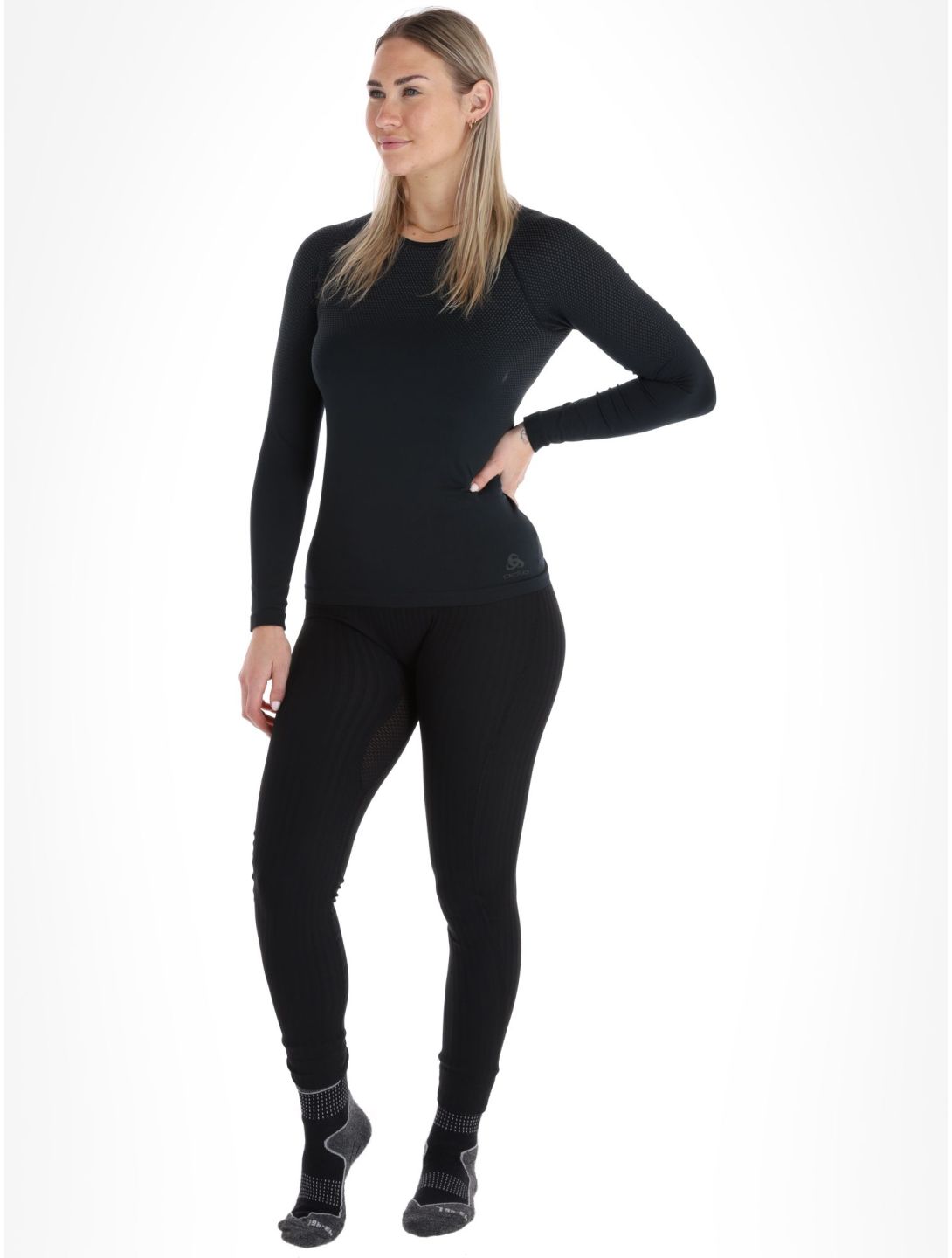 Odlo, Perfomance Light Eco thermoshirt dames Black zwart 