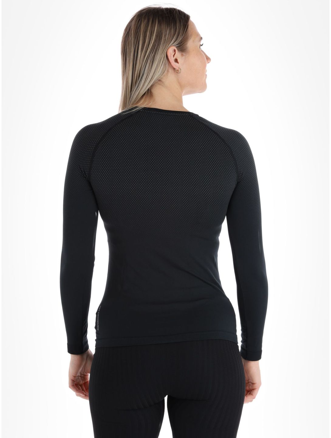 Odlo, Perfomance Light Eco thermoshirt dames Black zwart 