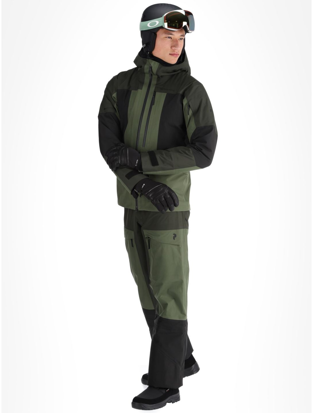 Peak Performance, M Gravity Gore-Tex 3L hardshell ski-jas heren Olive Extreme / Offblack / Pine Needle groen, zwart 