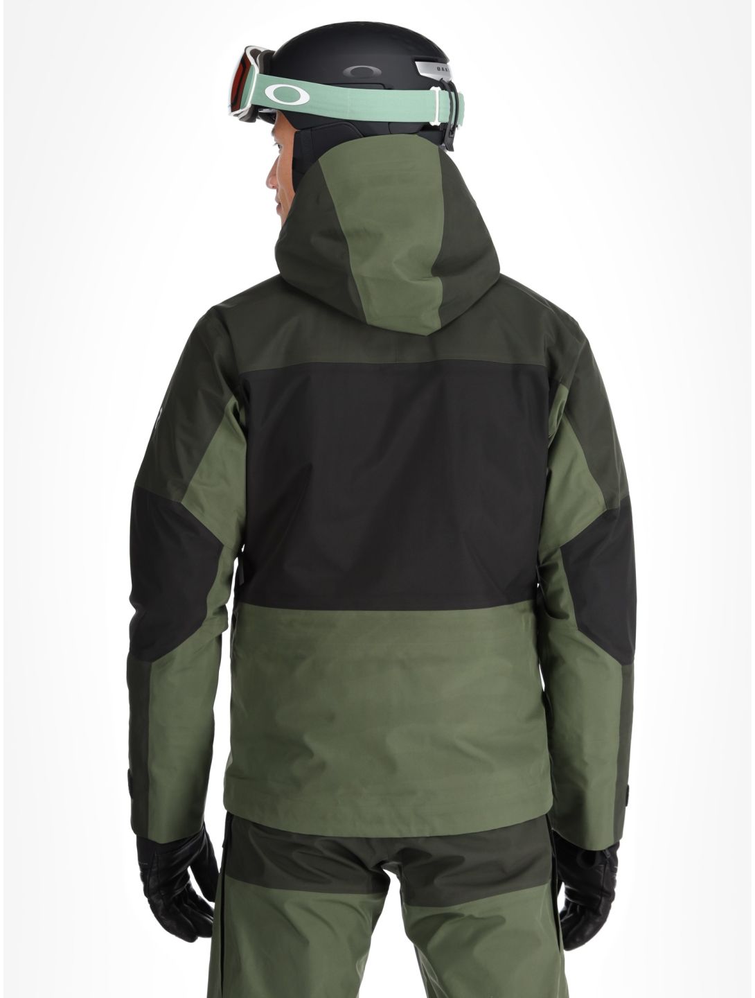 Peak Performance, M Gravity Gore-Tex 3L hardshell ski-jas heren Olive Extreme / Offblack / Pine Needle groen, zwart 