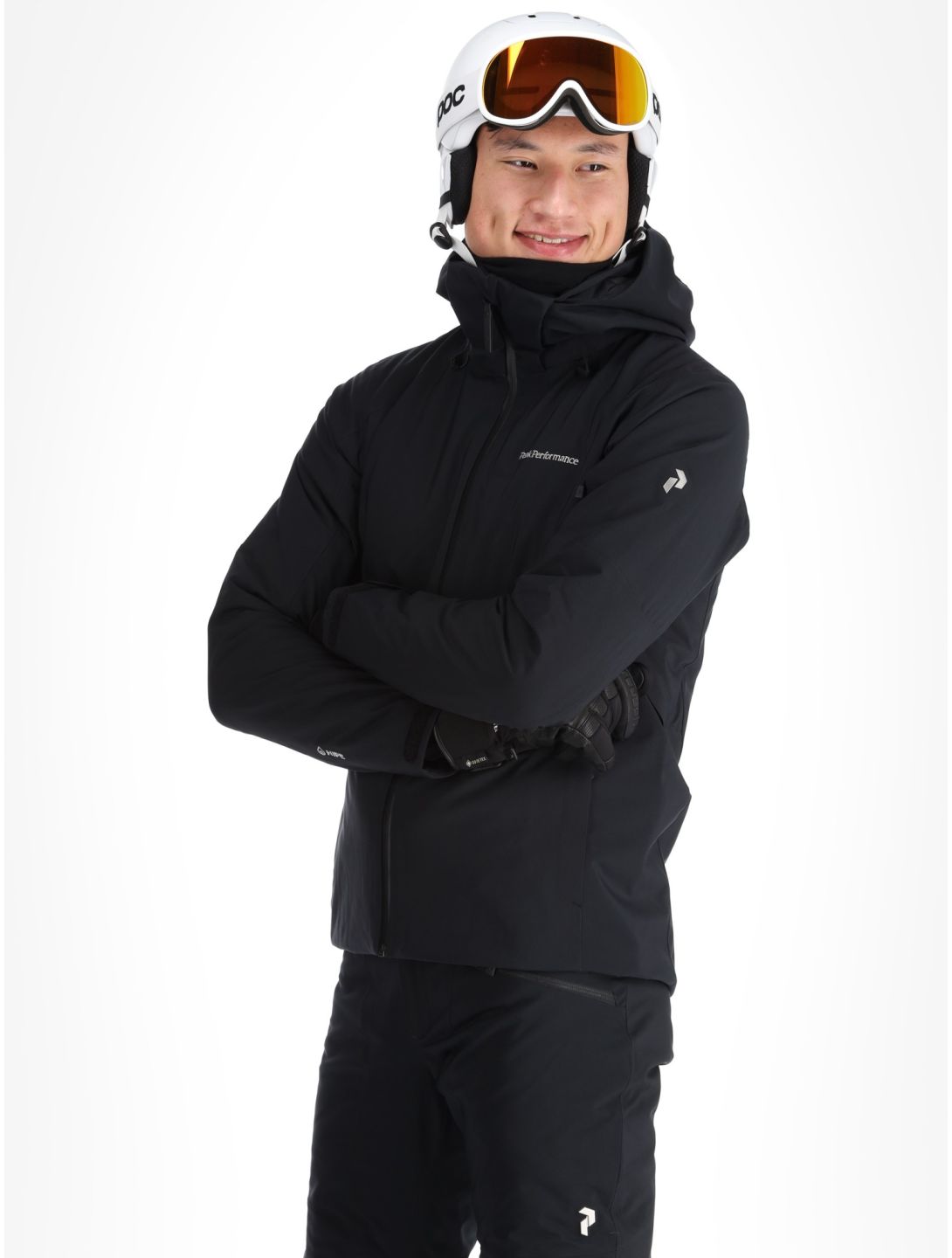 Peak Performance, M Maroon ski-jas heren Black zwart 