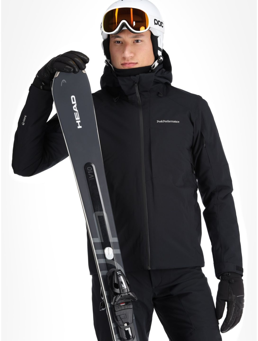 Peak Performance, M Maroon ski-jas heren Black zwart 