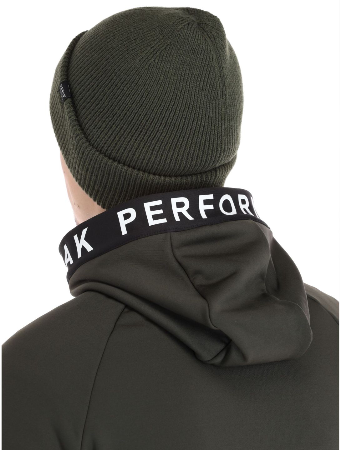 Peak Performance, M Rider Mid Zip Hood vest heren Olive Extreme Black groen, zwart 