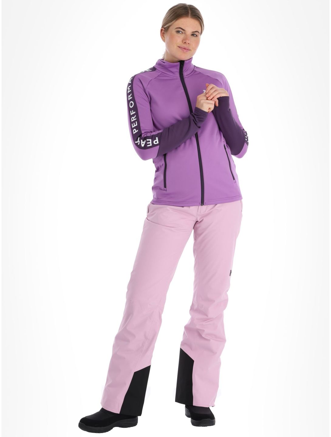 Peak Performance, W Rider Mid Zip vest dames Action Lilac Indigo paars 