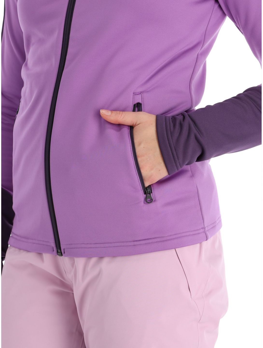 Peak Performance, W Rider Mid Zip vest dames Action Lilac Indigo paars 