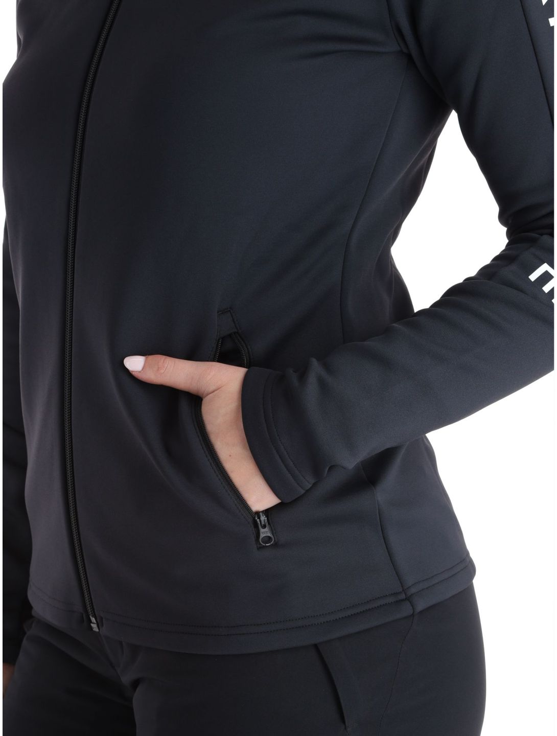 Peak Performance, W Rider Mid Zip vest dames Black-Black zwart 