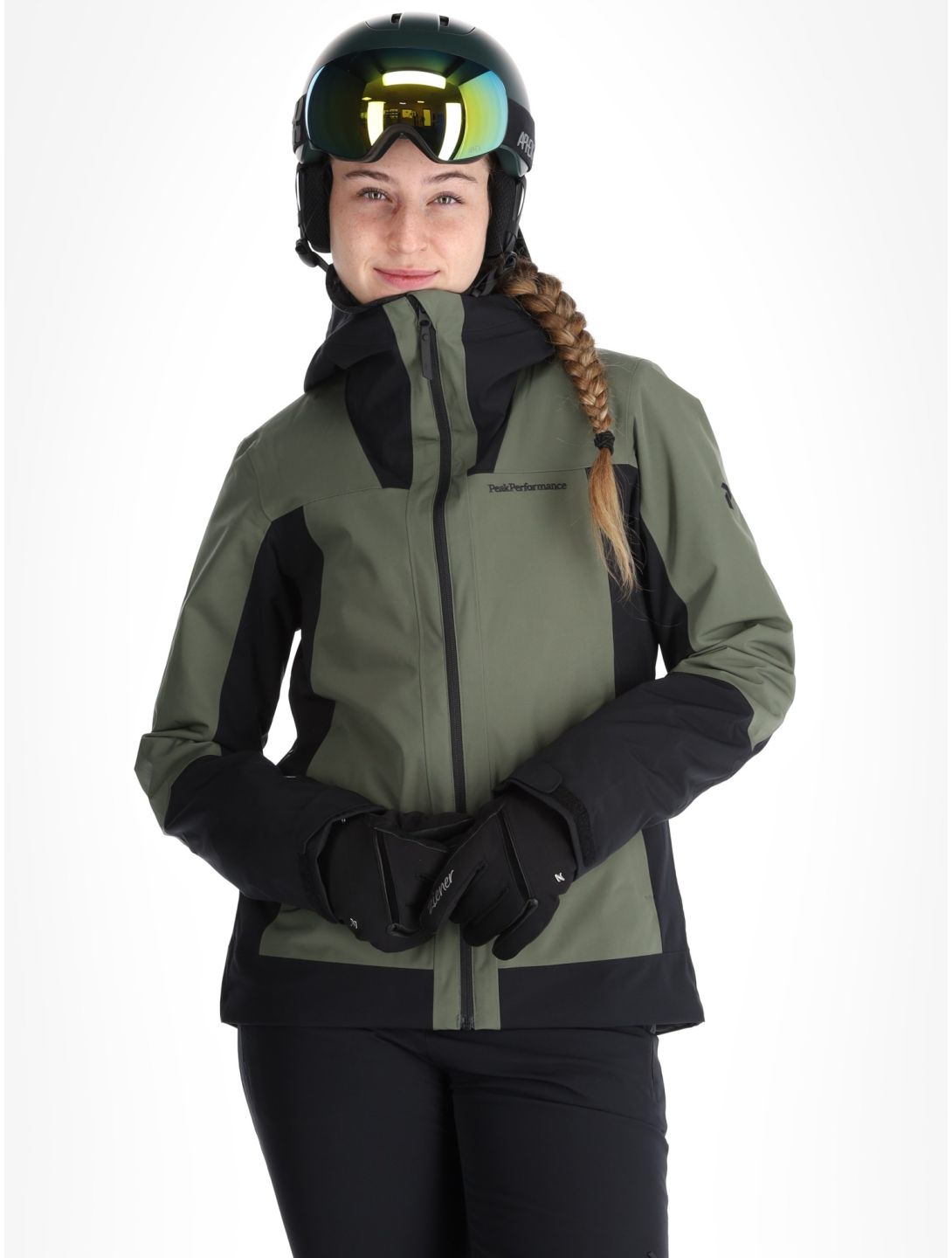 Peak Performance, W Rider Tech 2L ski-jas dames Pine Needle / Black groen, zwart 