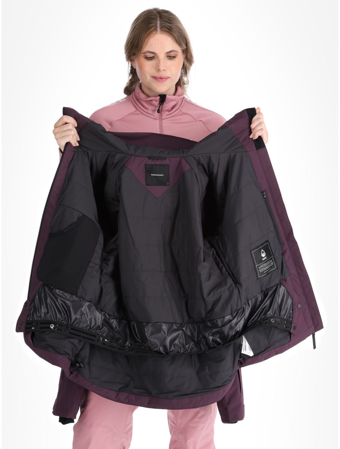 Peak Performance, W Rider Tech 2L ski-jas dames Bitter Root / Mystic Purple paars, roze 