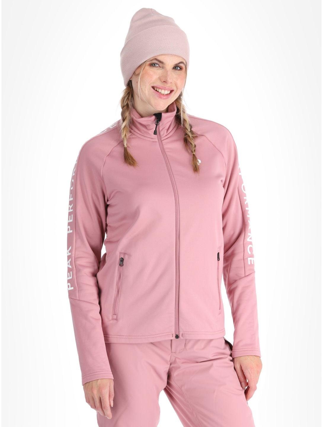 Peak Performance, W Rider Zip vest dames Bitter Root roze 