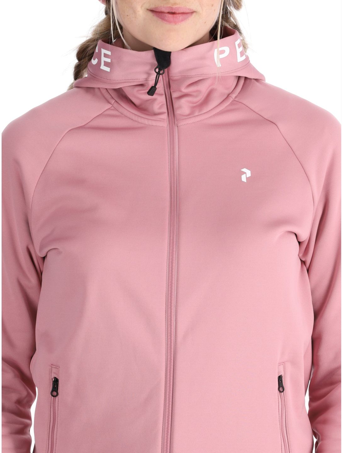 Peak Performance, W Rider Zip Hood vest dames Bitter Root roze 